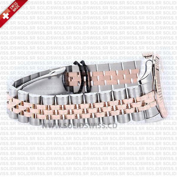 Rolex Datejust 31mm Jubilee 18k Rose Gold 2-Tone Swiss Replica