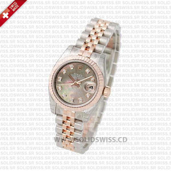 Rolex Datejust Two-Tone Rose Gold Jubilee Replica Watch