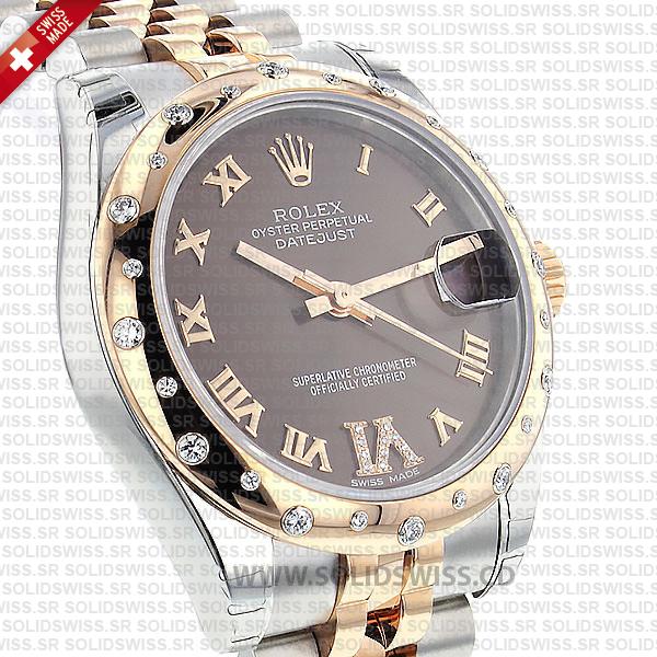 Rolex Datejust Lady 18k Rose Gold Two-Tone Stainless Steel