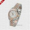 Rolex Datejust 18k Rose Gold Two-Tone White Dial | Solidswiss