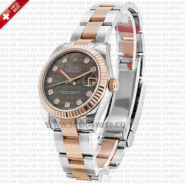 Rolex Datejust 31mm Two-Tone Rose Gold