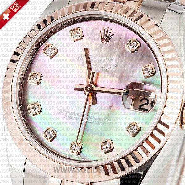 Rolex Lady-Datejust 31mm 18k Rose Gold Replica Watch