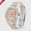 Rolex Datejust Two-Tone 18k Rose Gold 31mm Pink Diamond Dial