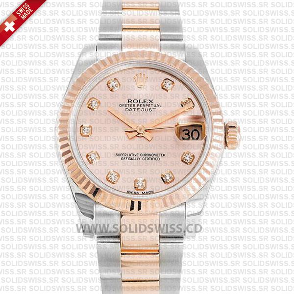 Rolex Datejust Two-Tone 18k Rose Gold 31mm