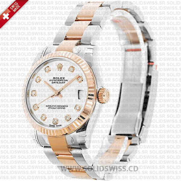 Rolex Lady-Datejust Two-Tone 18k Rose Gold