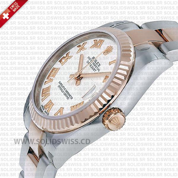 Rolex Datejust Two-Tone 18k Rose Gold Oyster Bracelet