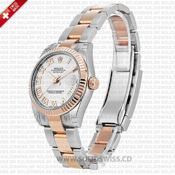 Rolex Datejust Two-Tone 18k Rose Gold Stainless Steel