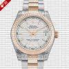 Rolex Datejust 18k Rose Gold Two-Tone White Dial 31mm