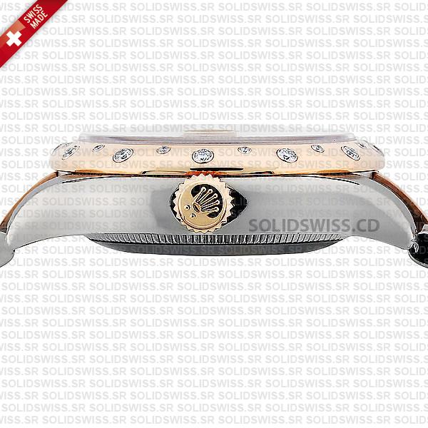 Rolex Datejust 31mm Two-Tone Chocolate Dial Oyster Bracelet Replica Watch