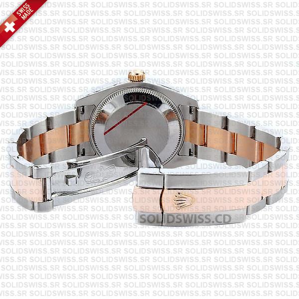 Rolex Datejust 31mm Oyster 18k Rose Gold 2-Tone Swiss Replica