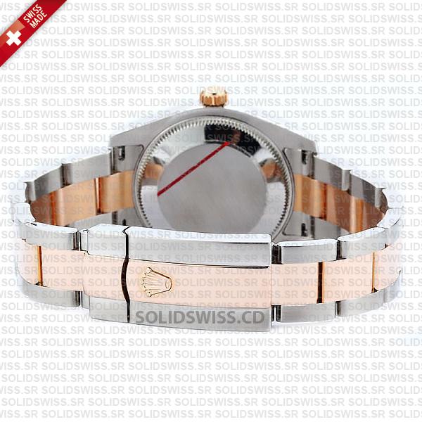 Rolex Datejust 31mm Oyster 18k Rose Gold 2-Tone Swiss Replica