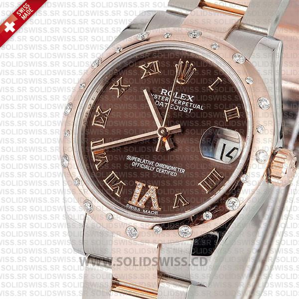 Rolex Datejust 31mm Two-Tone Chocolate Dial Oyster Bracelet