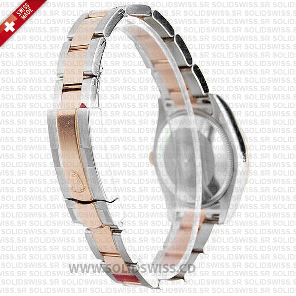 Rolex Datejust Two-Tone 31mm Rose Gold Oyster Bracelet