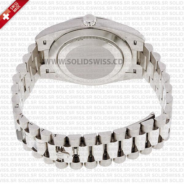 Rolex Day-Date 40mm White Gold Watch President Bracelet
