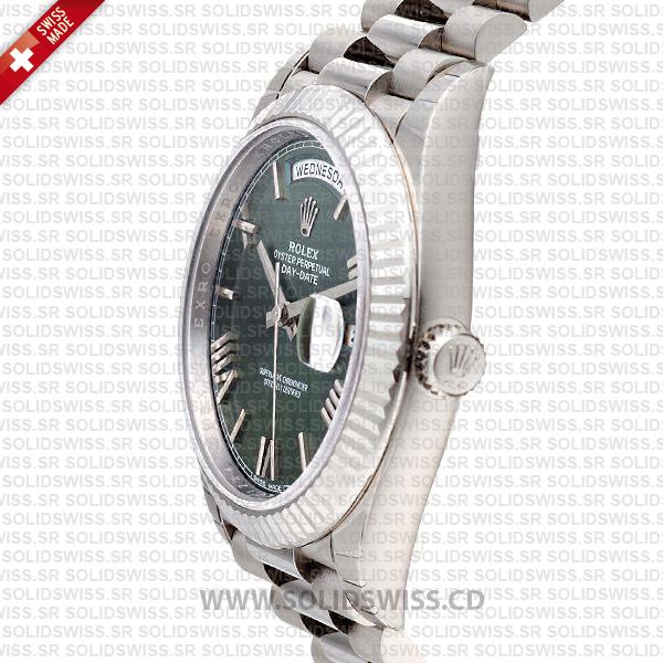Rolex Day-Date 40 Olive Green Roman Dial