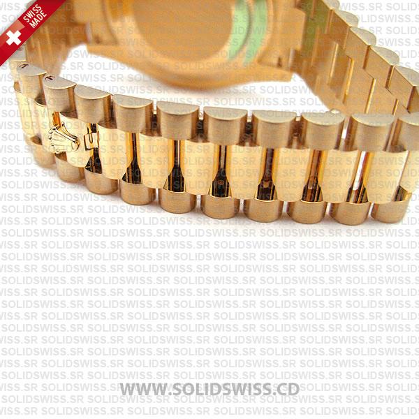 Rolex Day-Date II Gold White Roman Dial President Bracelet