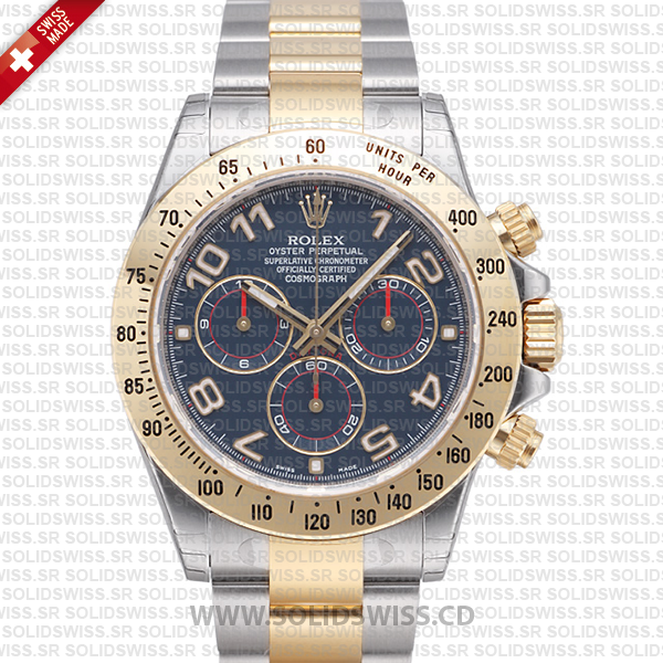 Rolex Daytona Two-Tone Blue Arabic Dial | Solidswiss Replica