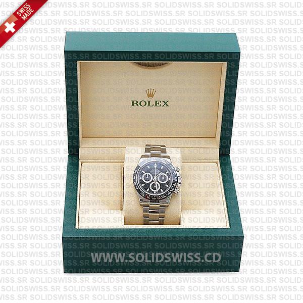 Rolex Daytona Black Dial Ceramic Bezel Oyster Bracelet Watch