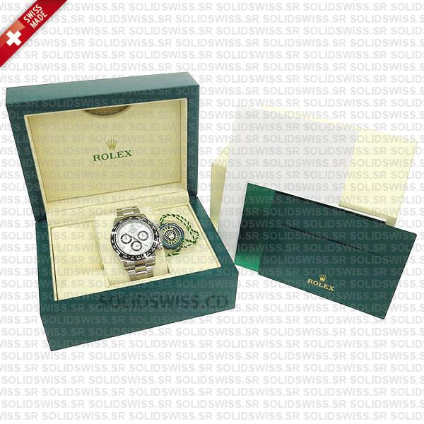 Rolex Daytona Stainless Steel White Dial with Subdials 40mm Oyster Bracelet Watch