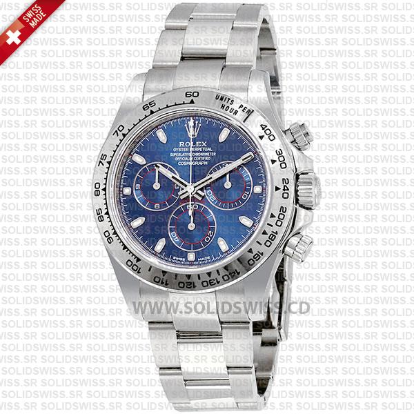 Rolex Daytona 2016 White Gold Blue Dial