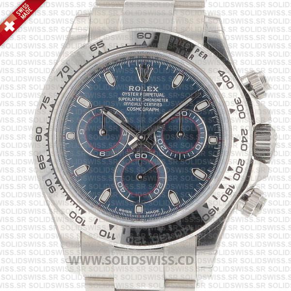 Rolex Daytona 2016 White Gold Blue Dial Watch