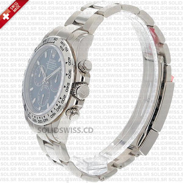 Rolex Cosmograph Daytona 18k White Gold Blue Dial