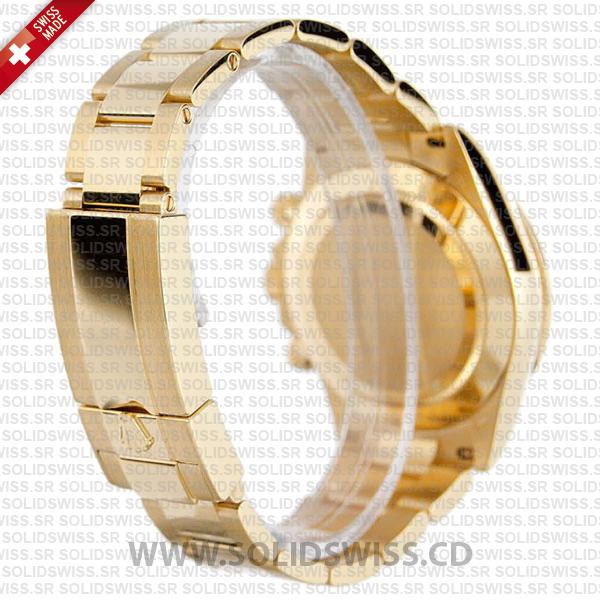 Rolex Daytona 18k Yellow Gold 904L Stainless Steel Green Dial