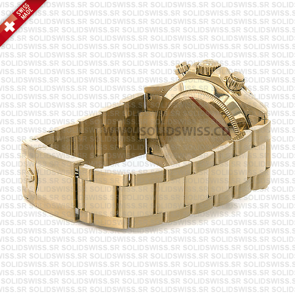 Rolex Cosmograph Daytona 18k Yellow Gold Blue Arabic Dial