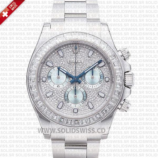 Rolex Daytona Stainless Steel Platinum Watch | Solidswiss