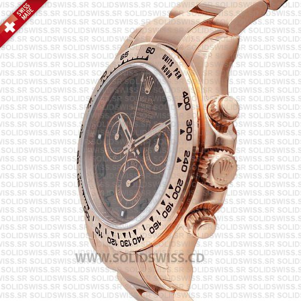 Rolex Daytona Everose Gold Chocolate Dial | Solidswiss