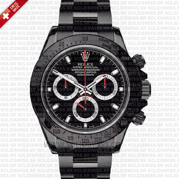 Rolex Daytona DLC Black Dial 40mm | Rolex Replica Watch