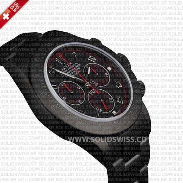 Rolex Daytona Stainless Steel DLC Black Dial Oyster Bracelet