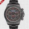 Rolex Daytona Stainless Steel DLC Black Dial Replica Watch