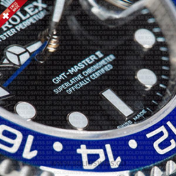 Rolex GMT-Master II Batman Stainless Steel Black Dial