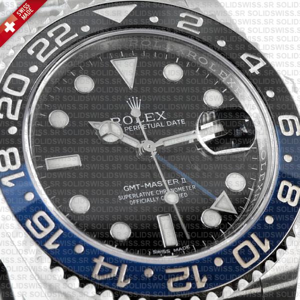 Rolex GMT-Master II Batman Black Dial