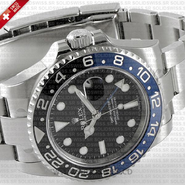 Rolex GMT-Master II Batman Stainless Steel Black Dial 40mm
