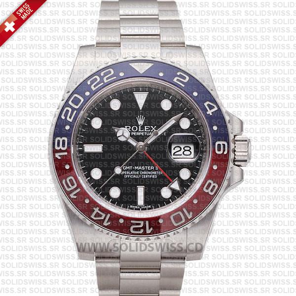 Rolex GMT-Master II SS Red Blue Black Ceramic