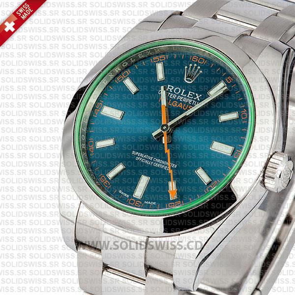 Rolex Milgauss Blue Dial 40mm Replica Watch