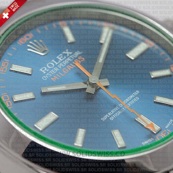 Rolex Milgauss Blue Dial 40mm Replica