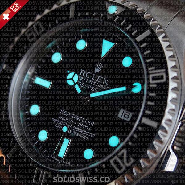 Rolex Deepsea 44mm Swiss Replica Black Dial