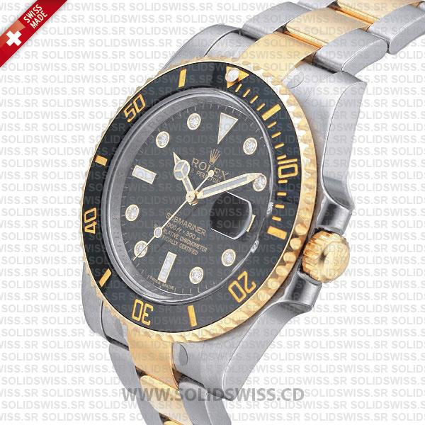 Rolex Submariner Date Watch | 2 Tone Black Dial