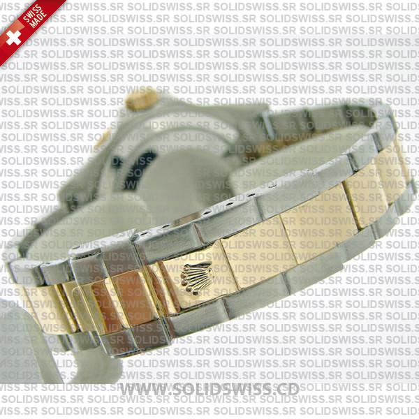 Rolex Submariner 2-Tone Serti Silver Face