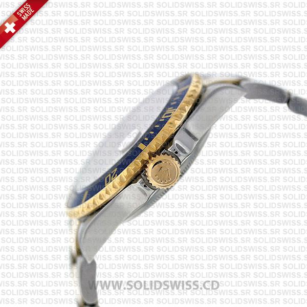 Rolex Submariner 2-Tone Serti Silver