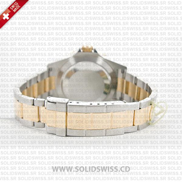 Rolex Submariner Serti Silver Face Dial 2-Tone 18K yellow gold with Blue Bezel 904L Steel