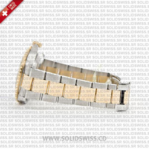 Rolex Submariner 2-Tone Serti Silver Face Replica Watch