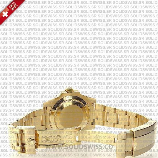 Rolex Submariner Gold Black Ceramic DLC Coated Bezel 40mm Watch