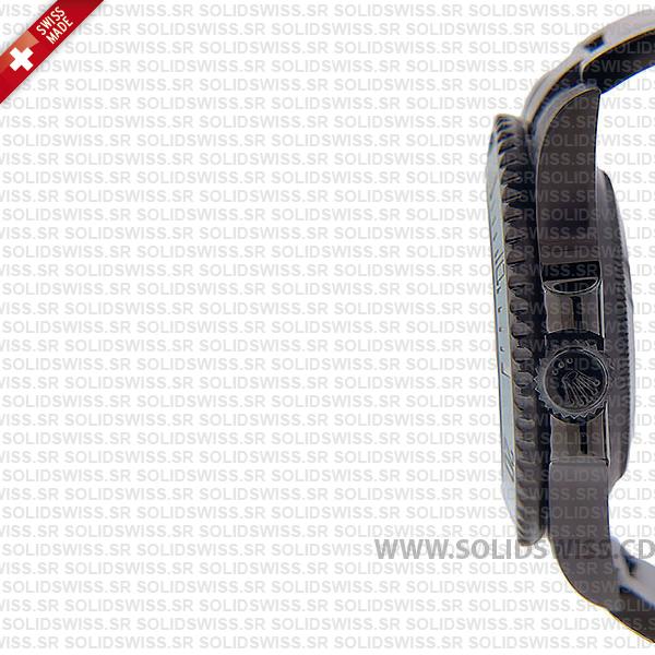 Pro Hunter Rolex Submariner NATO No-Date, DLC 904L Steel Replica Watch