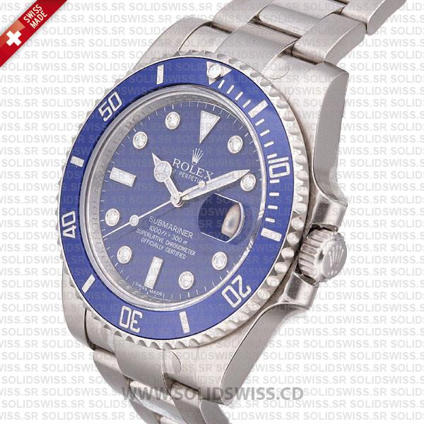 Rolex Submariner Stainless Steel Blue Dial with Ceramic Bezel