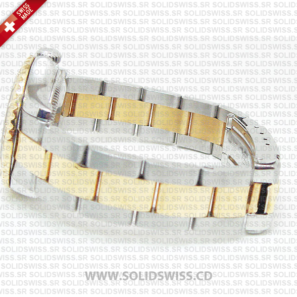 Rolex Oyster Perpetual Yacht-Master Lady 29mm 18k Yellow Gold Blue Dial