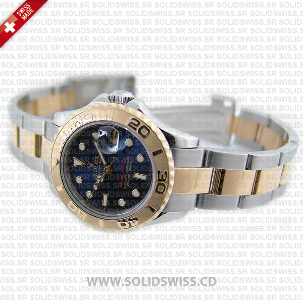 Rolex Yacht-Master Yellow Gold Blue Dial 29mm Two-Tone =